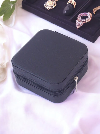 Black Square Portable Jewellery Organiser