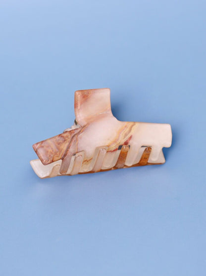 Brown Marble Claw Clip