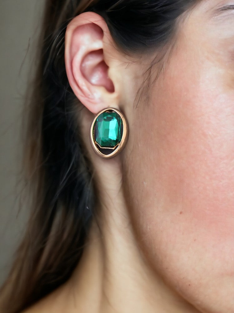 Green Nuria Studs