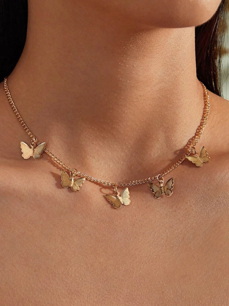 Golden Butterfly Pendant