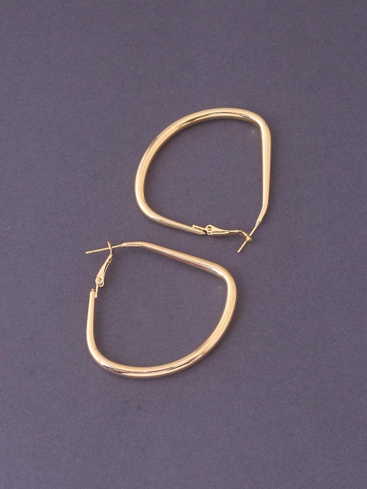 Golden Oval Hoops