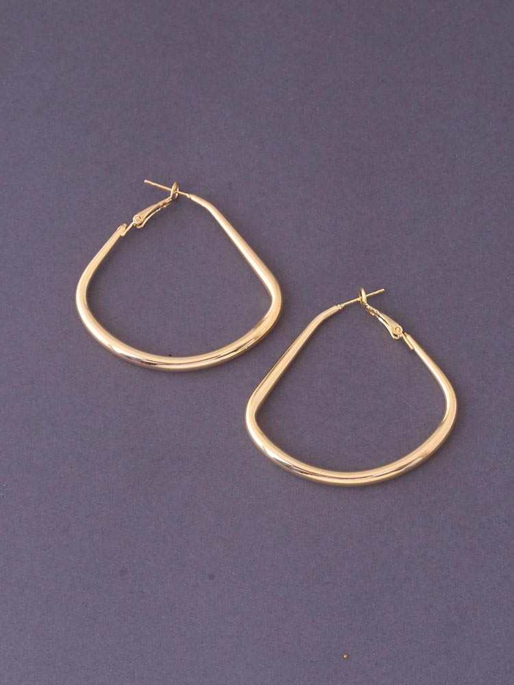 Golden Oval Hoops