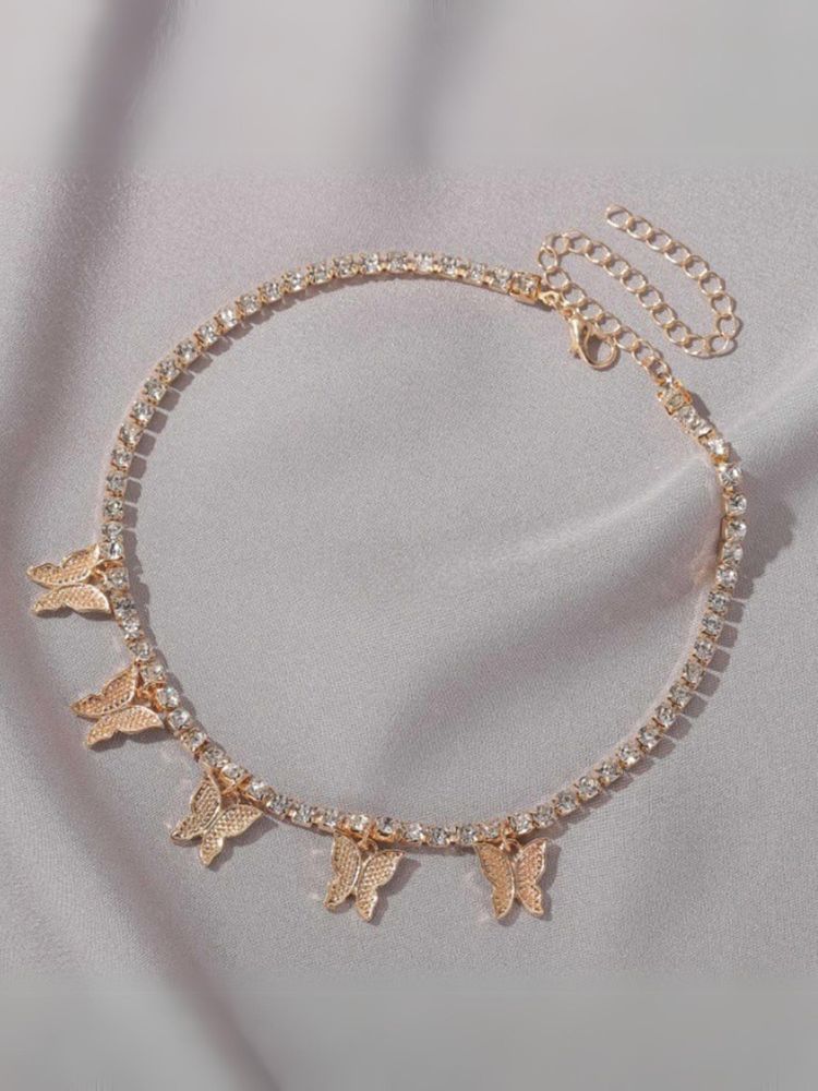 Golden Butterfly Chain Necklace