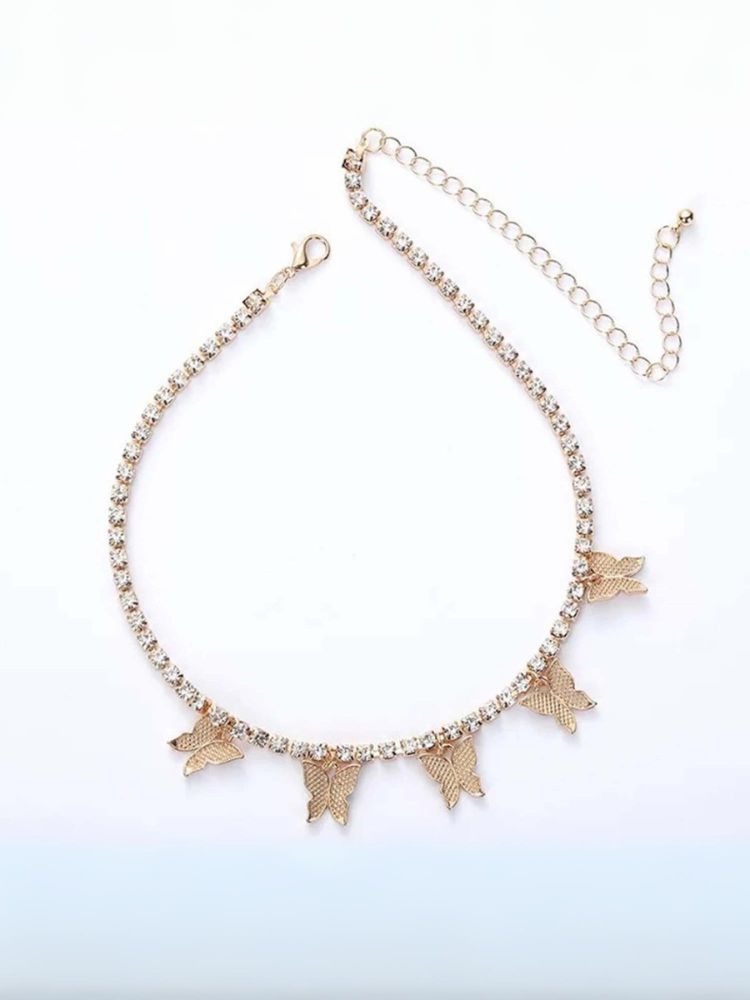 Golden Butterfly Chain Necklace