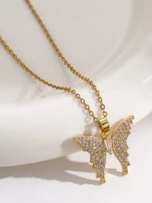 Golden Butterfly Pendant