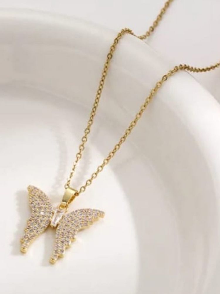 Golden Butterfly Pendant