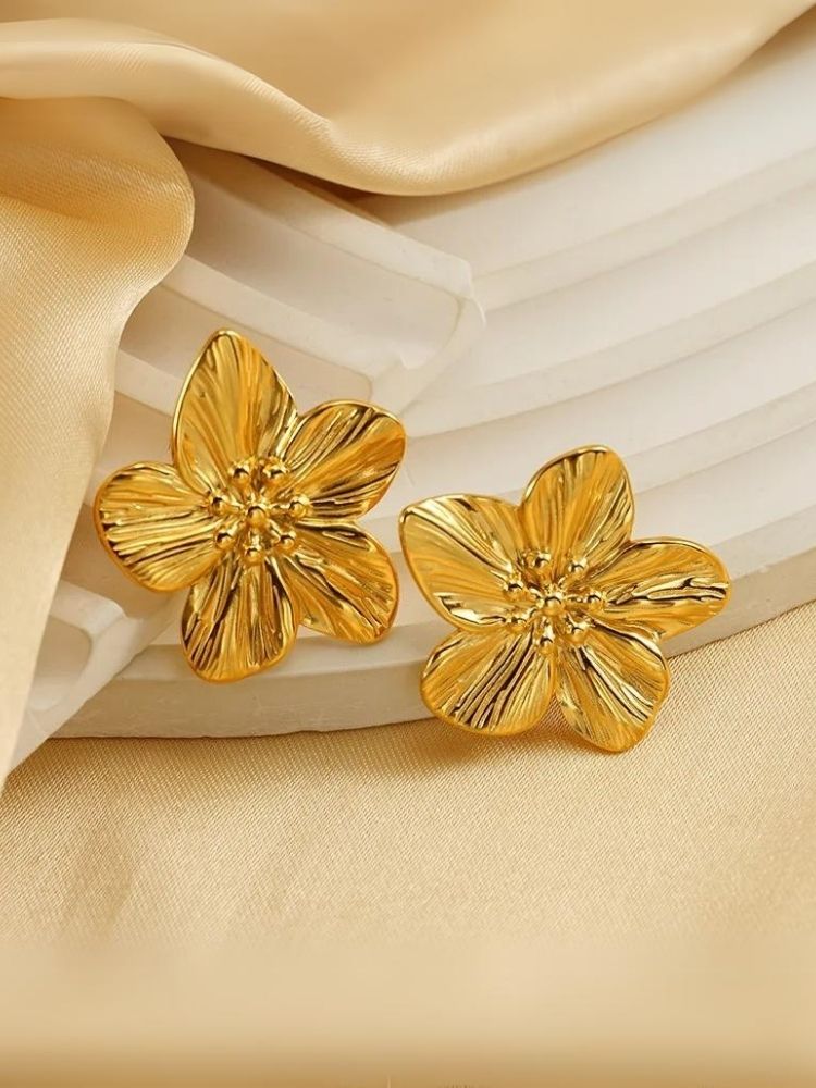 Golden Carnation Studs