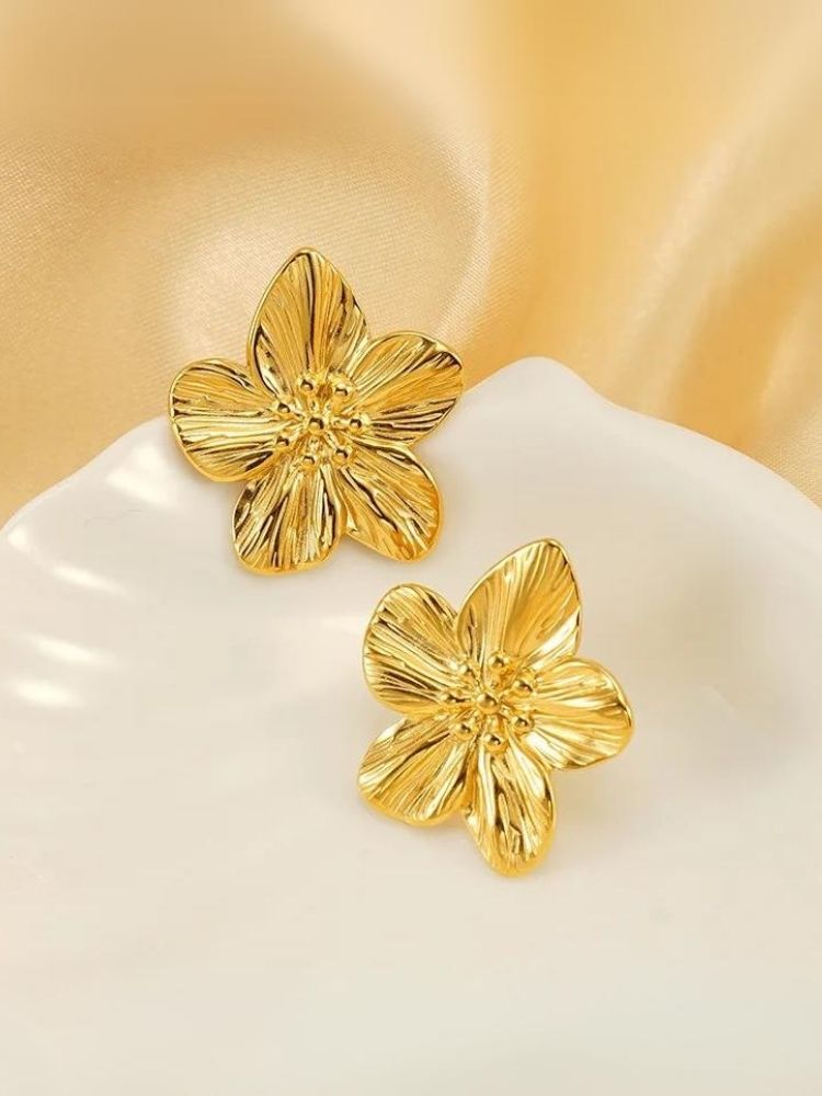 Golden Carnation Studs