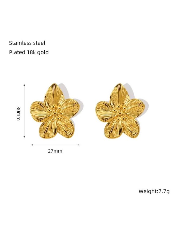 Golden Carnation Studs