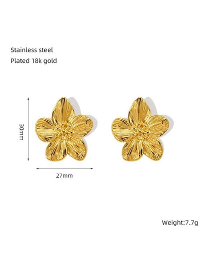 Golden Carnation Studs