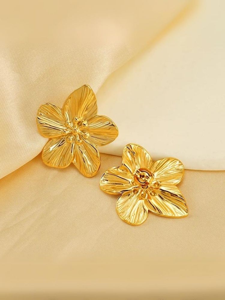 Golden Carnation Studs