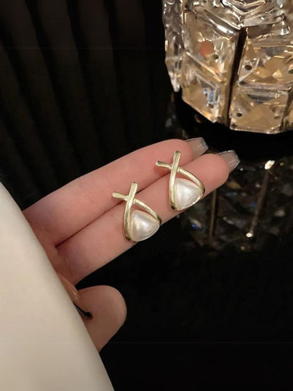 Golden Cross Studs