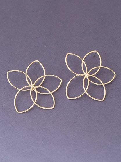 Golden Flower Studs
