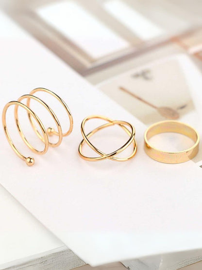 Golden Efraim Stack Rings