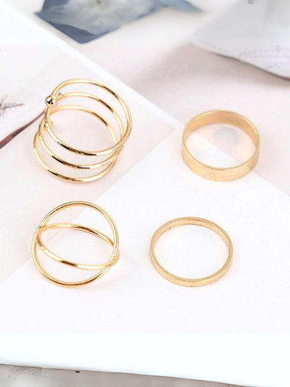 Golden Efraim Stack Rings