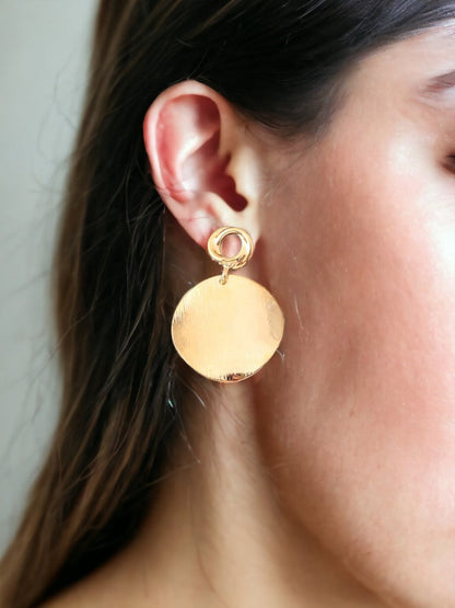 Golden Eimear Danglers