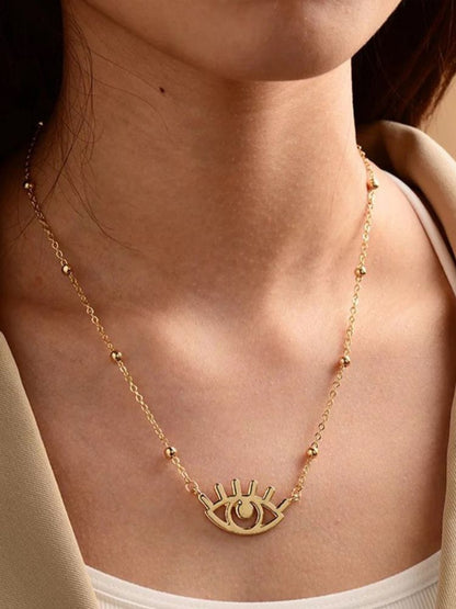 Golden Evil Eye Pendant