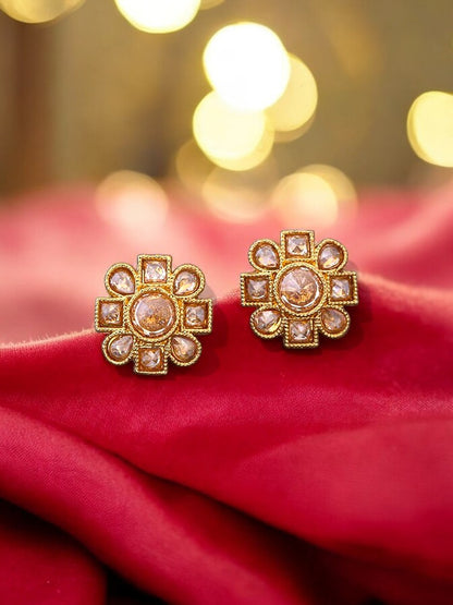 Golden Flower Studs