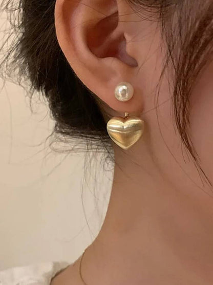 Golden Heart Studs