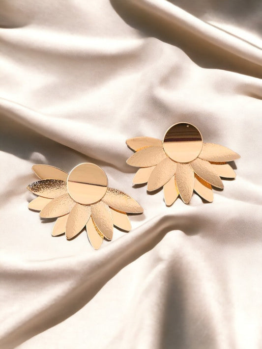 Golden Petal Studs