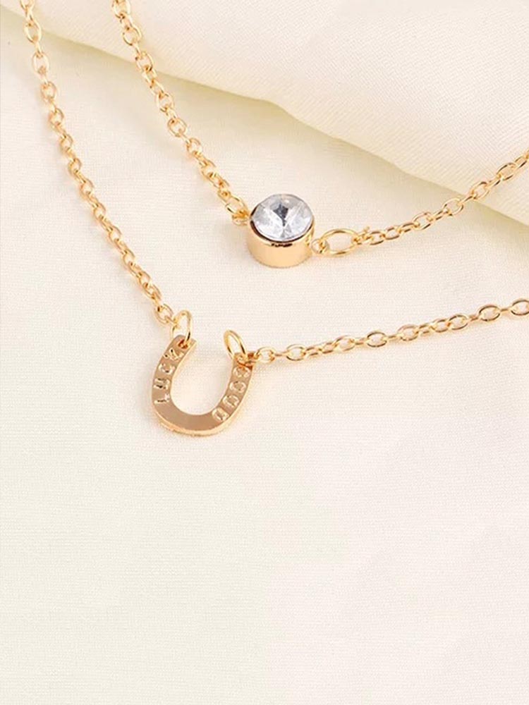 Golden U Shape Pendant