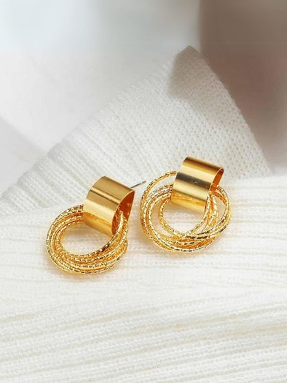 Golden Multi Round Studs