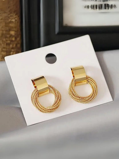 Golden Multi Round Studs