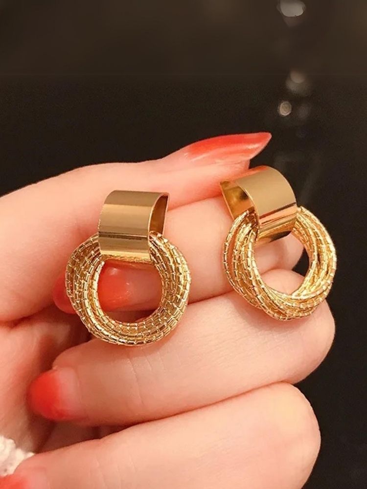 Golden Multi Round Studs