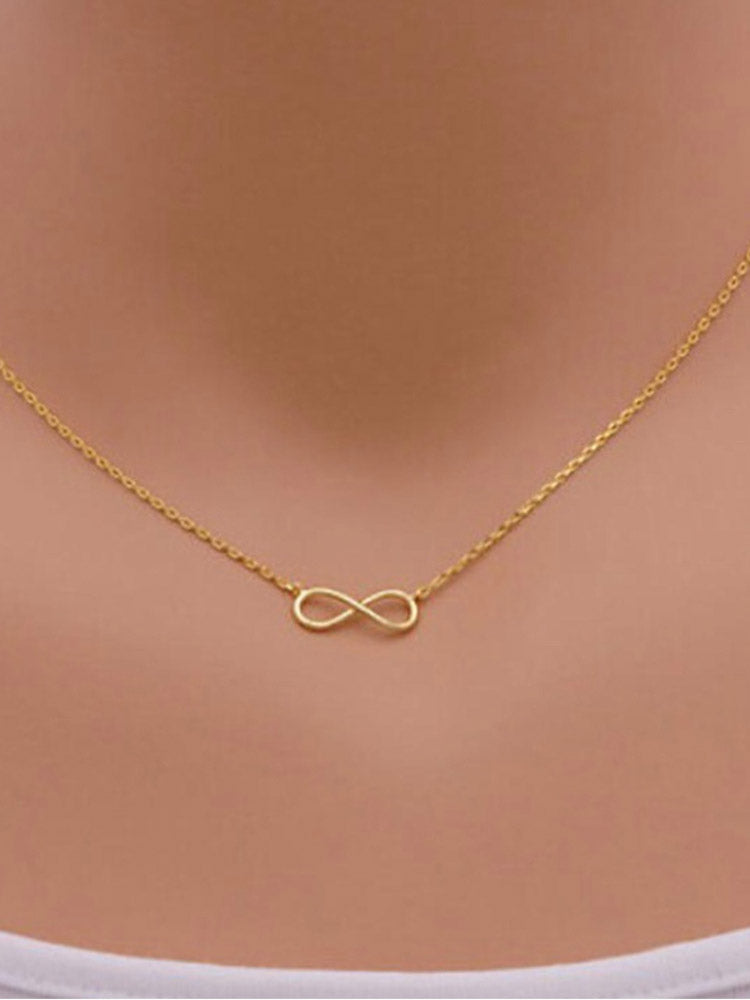 Golden Infinity Chain Pendant