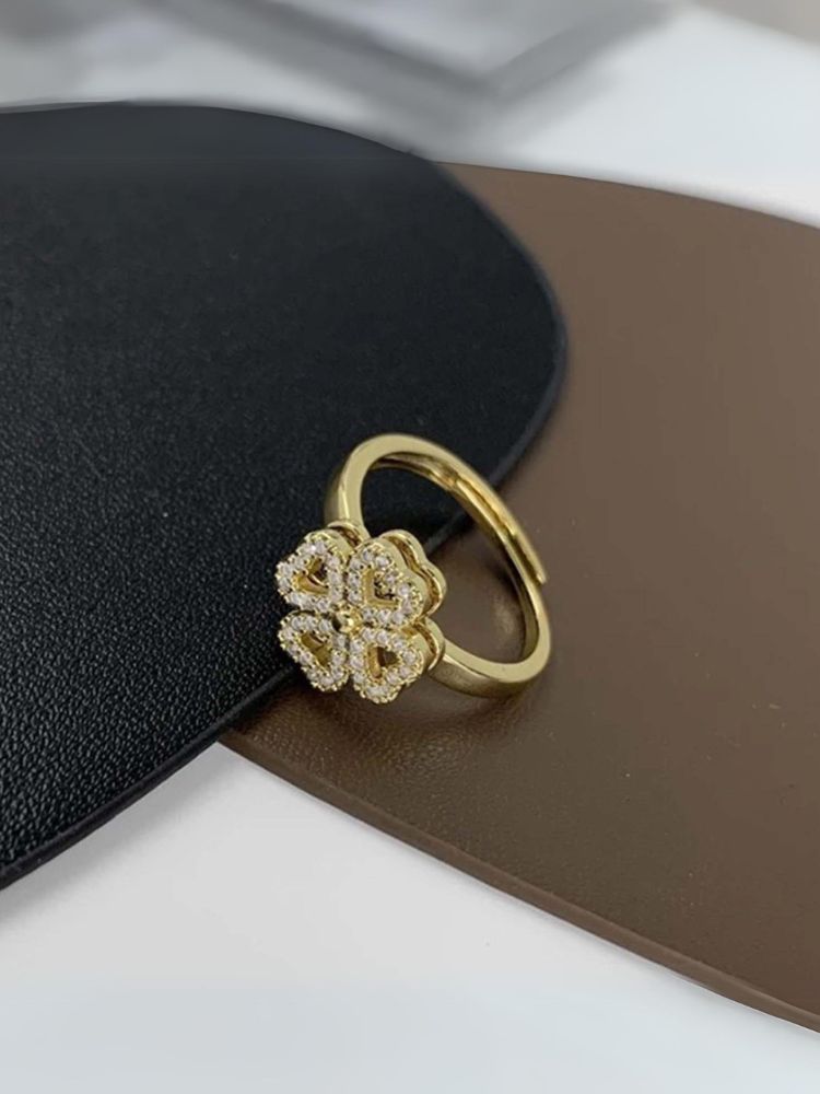 Golden Ribbon Adjustable Ring