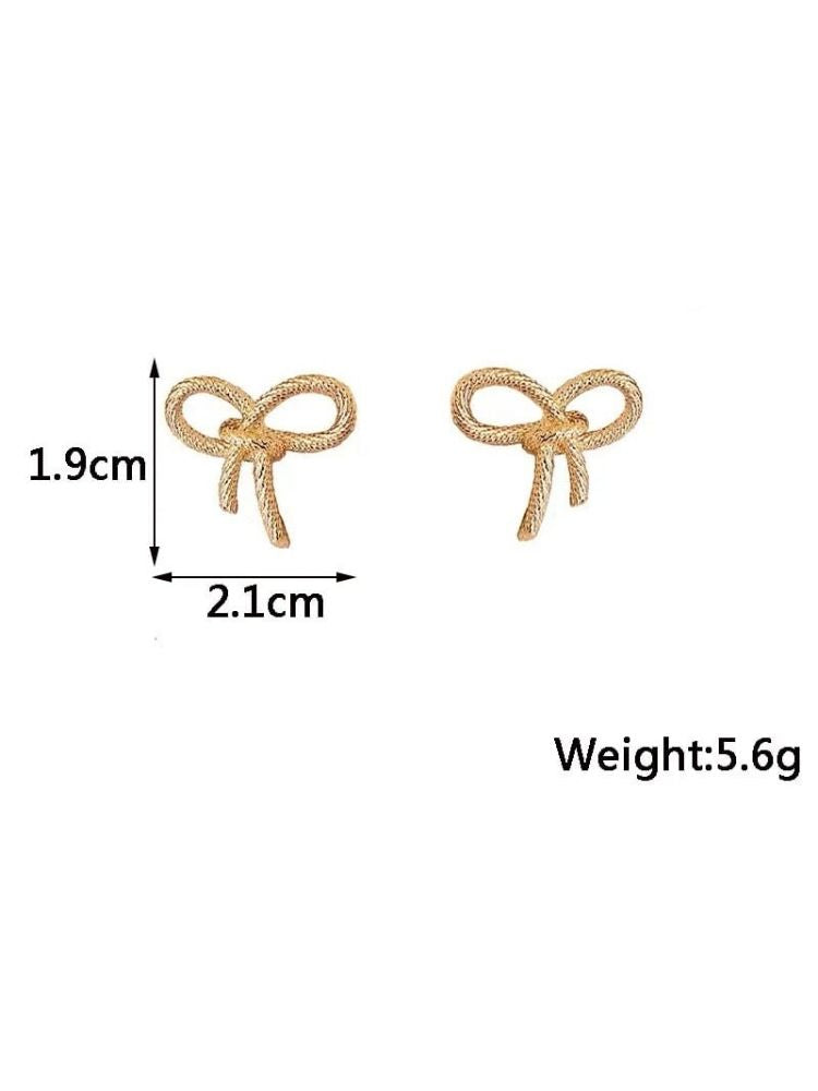 Golden Ribbon Studs