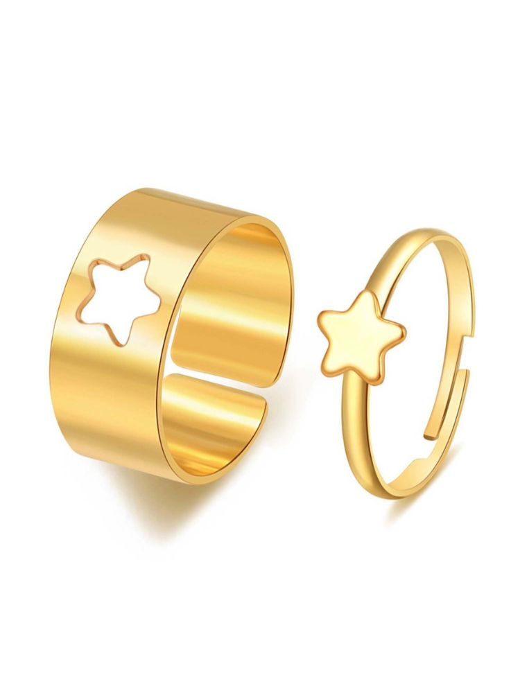 Golden Star Adjustable Ring