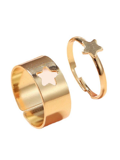 Golden Star Adjustable Ring