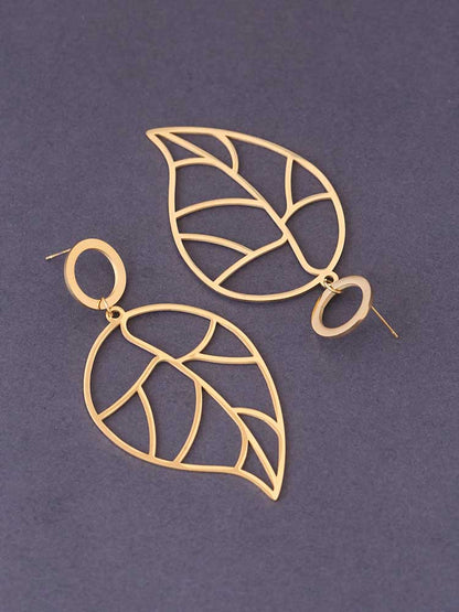 Golden Leaf Danglers