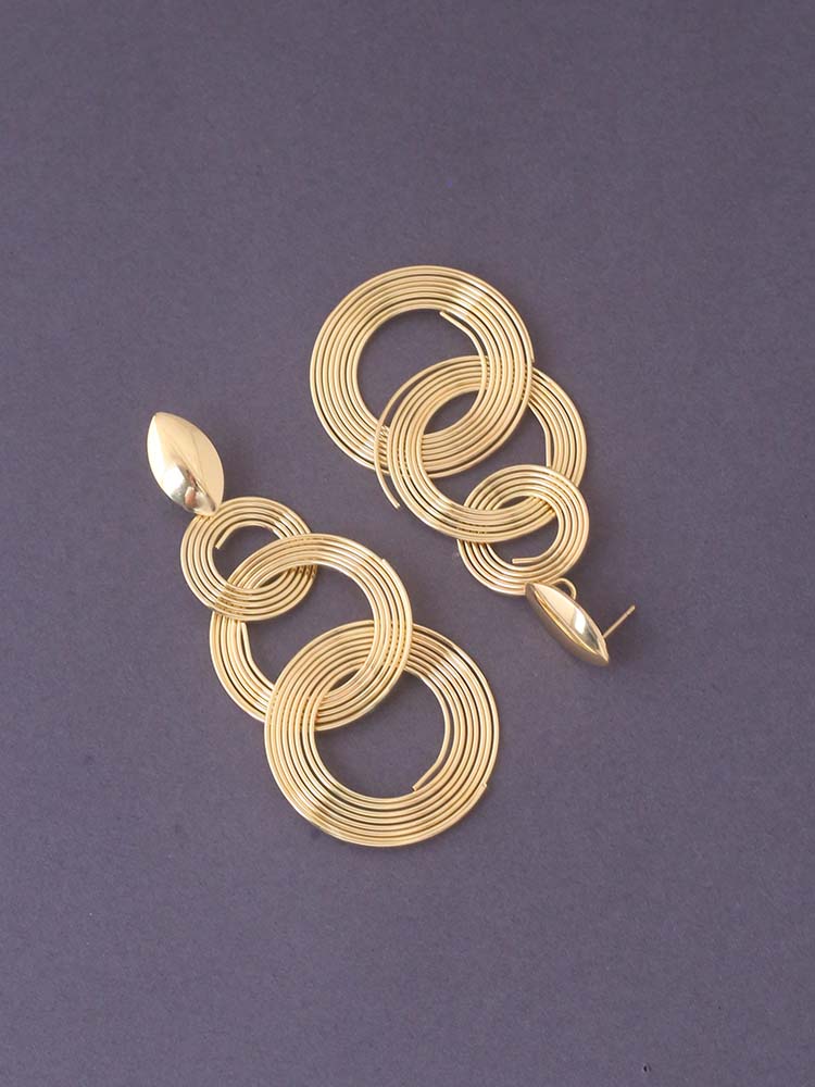 Golden Multi Round Danglers