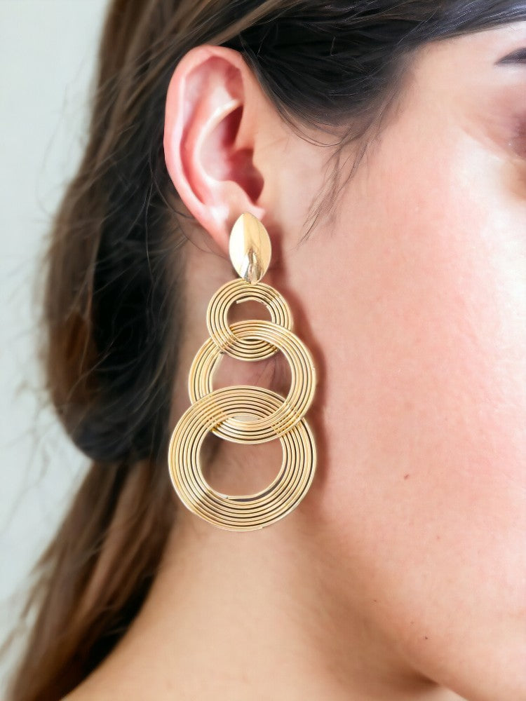 Golden Multi Round Danglers