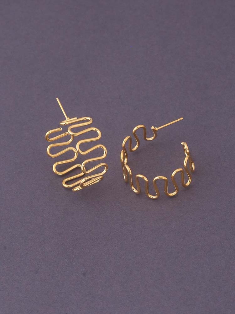 Golden Snake Hoops