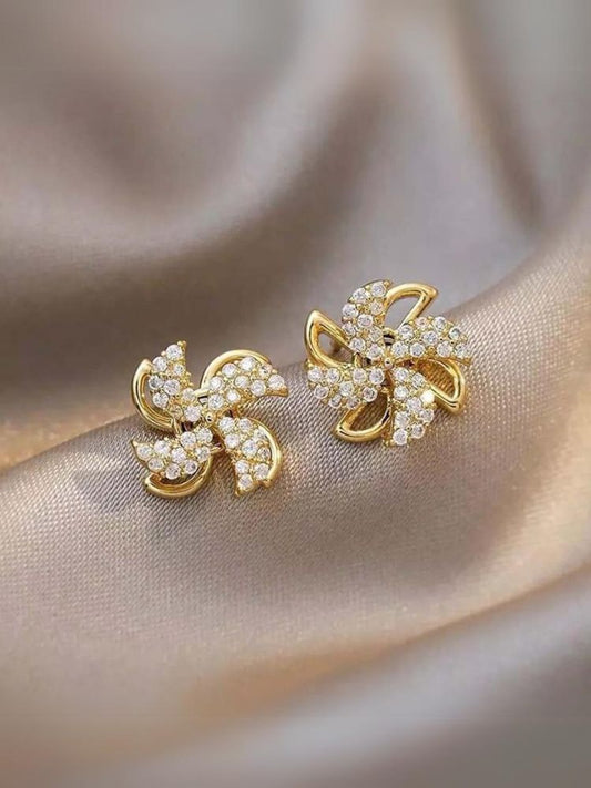 Golden Windmill Studs