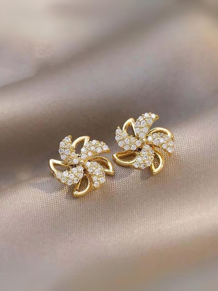 Golden Windmill Studs