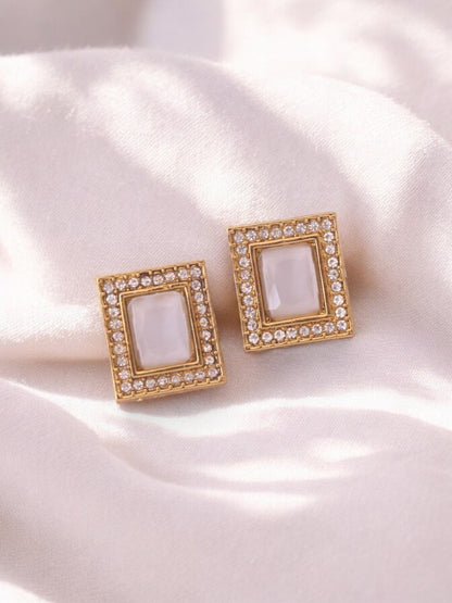 Grey Rectangle Studs