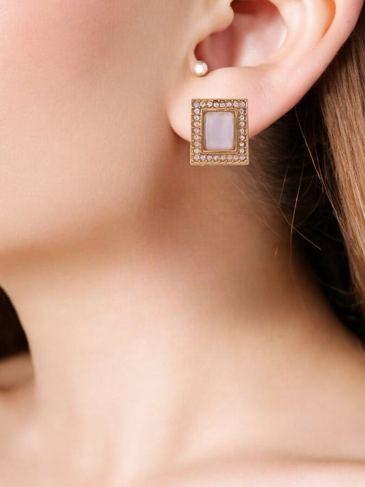 Grey Rectangle Studs