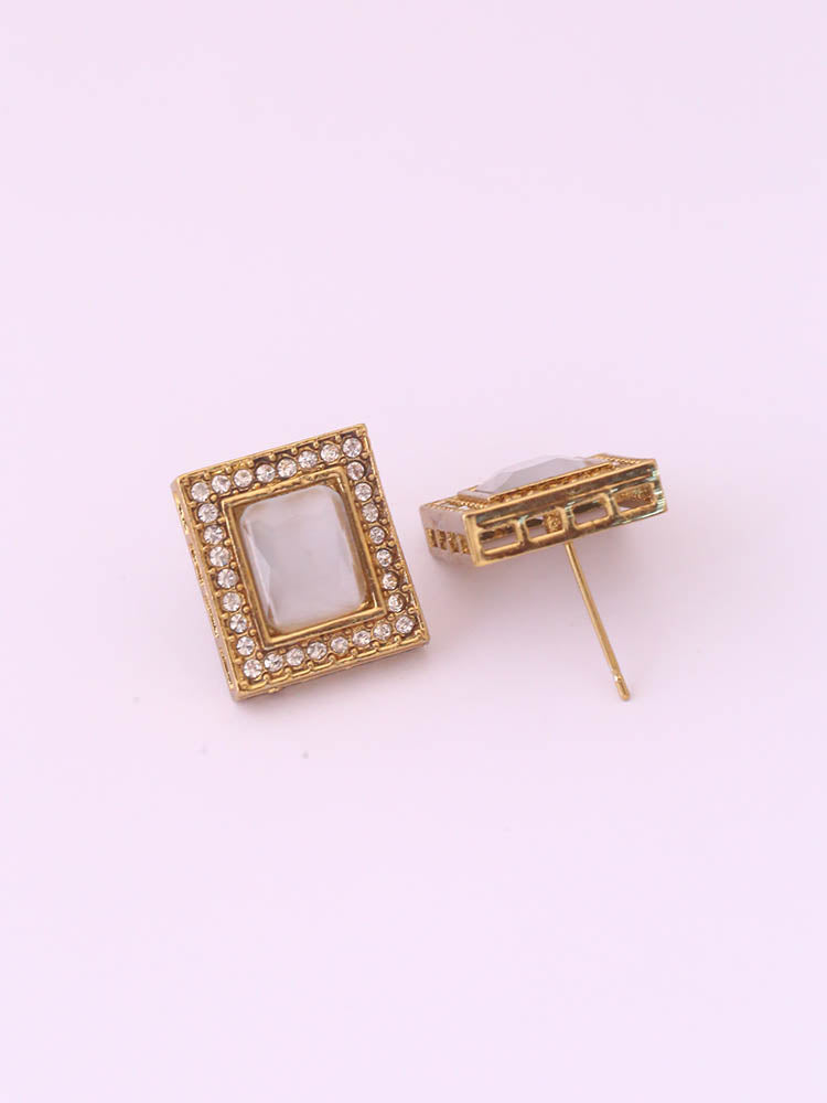 Grey Rectangle Studs