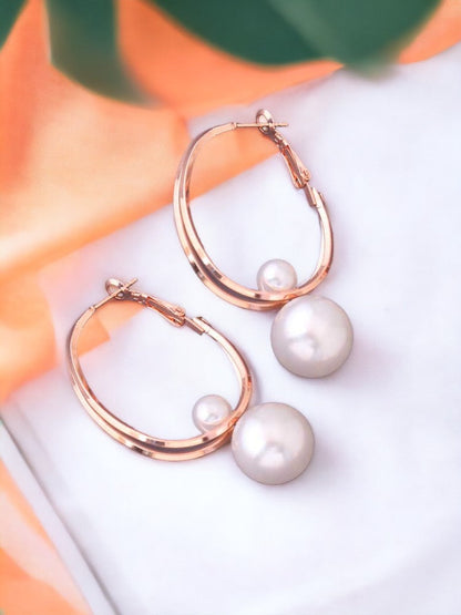 White Circular Hoops