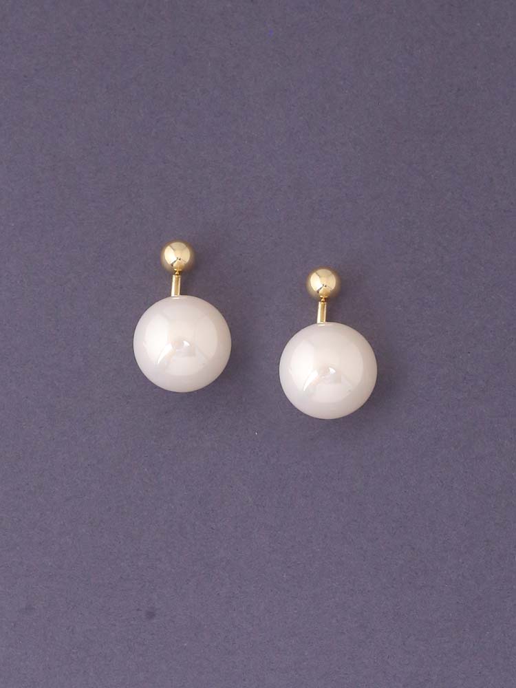 White Round Studs