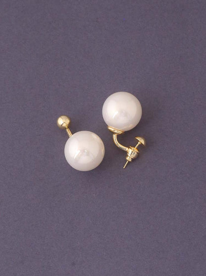 White Round Studs