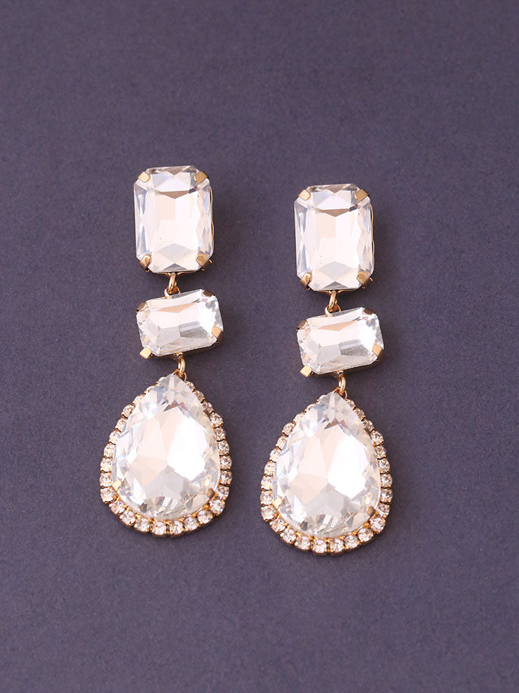 White Geometric Danglers