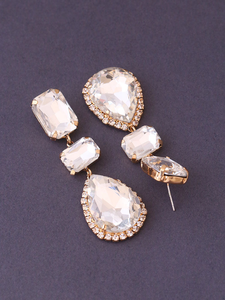 White Geometric Danglers