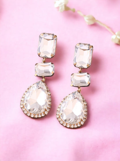 White Geometric Danglers