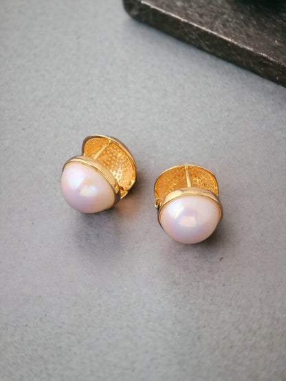 White Moon Studs