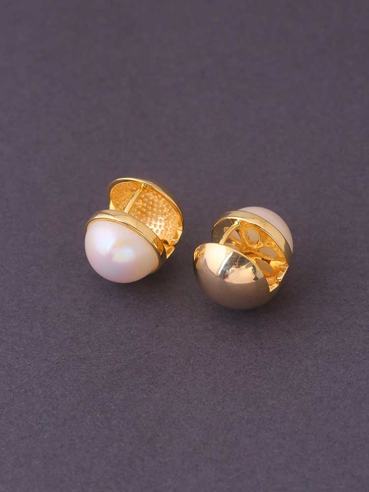 White Moon Studs